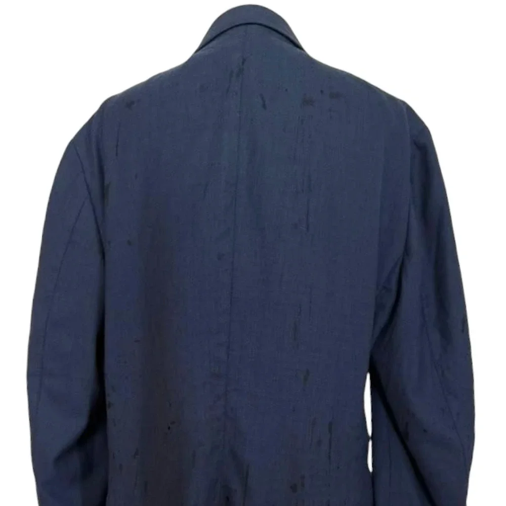 SUITSUPPLY Pure Wool Havana HL Navy Blue Blazer Jacket Size 42 US